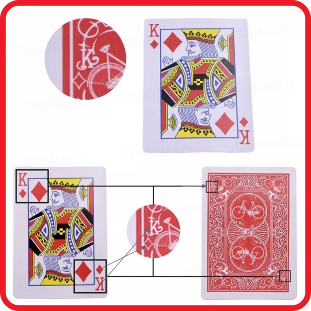 Secret Marked Stripper Deck Poker Playing Cards-Magic Trick-See Hole Cards-Hack