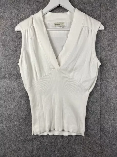 Gilet Maglione Bianco Banana Republic Donna Maglione Medio Casual Donna Abbraccio