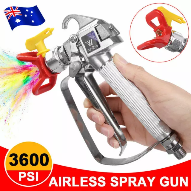 3600 PSI Airless Spray Gun Paint Sprayer Painting W/ Tip Guard Fits Titan Wagner