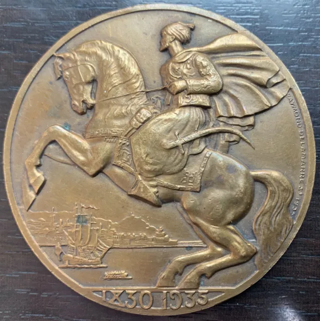 Algérie - Médaille En Bronze Paquebot "Ville D'alger" 1935 - Par Delamarre
