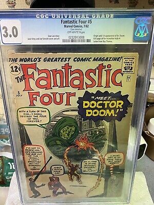 Fantastic Four #5 CGC 3.0 1st App of Doctor Doom (Victor von Doom)..UNRESTORED