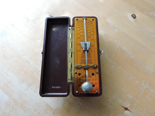 metronome paquet vintage - avec coffret en bakelite - modèle rare