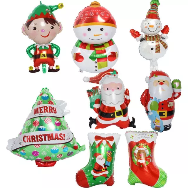 For Home Happy Christmas Day Merry Christmas Santa Claus Foil Balloons