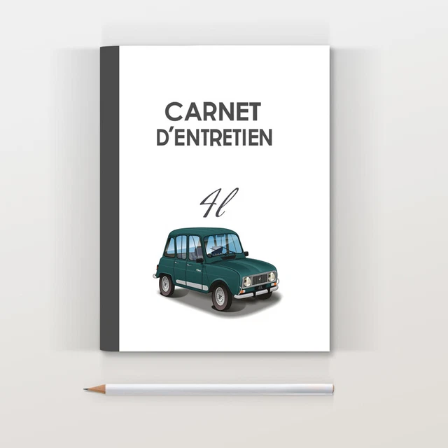 Carnet d'entretien Renault 4L R4 Clan 1992 Vert séquoia document 4L