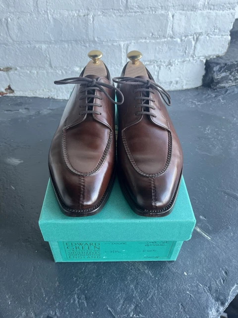 Derbies Edward Green Dover Dark Oak Antique - Taille UK 10 (44,5) - Cuir Pleine Fleur - Occasion