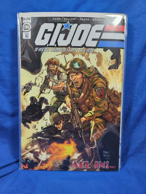 G.I. Joe, a Real American Hero #296 C FN/VF IDW | RI 1:10 Variant