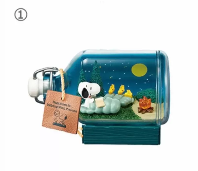 Figur Peanuts SNOOPY & FRIENDS Terrarium Happiness with Snoopy Original Re-ment