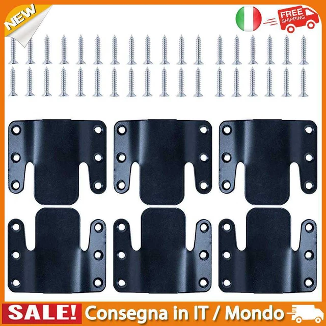 IT 6pcs Connectors Bands Premium Metal Sectional for Loveseat Recliner Chair Cha