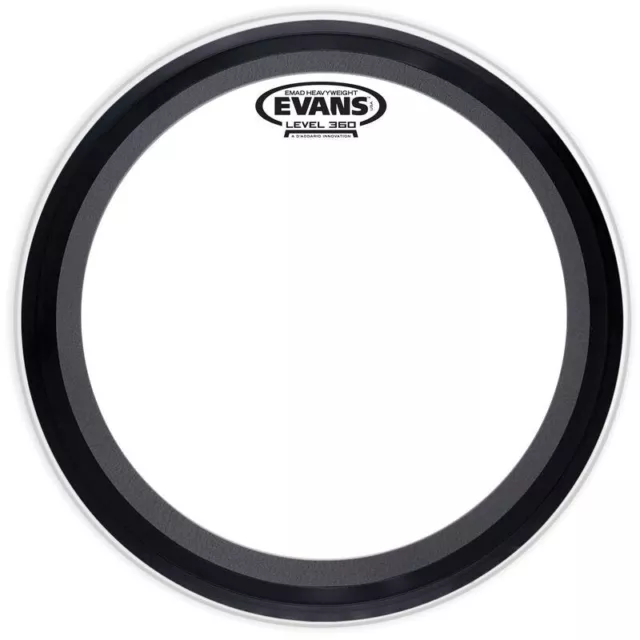 Evans EMAD Heavyweight Clear Bass Drum Head, 18 Inch