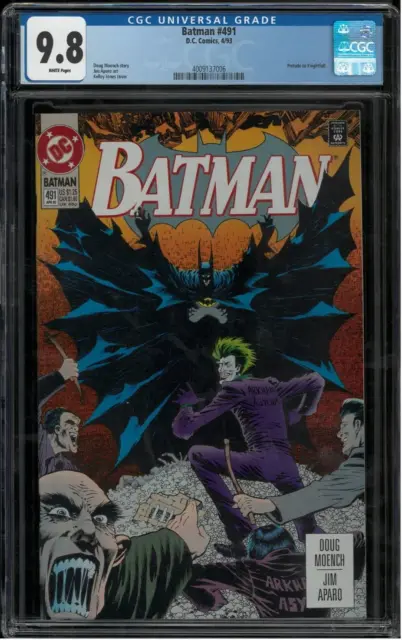 CGC 9.8 Batman #491 DC Comics 1993 Prelude to Knightfall! White Pages