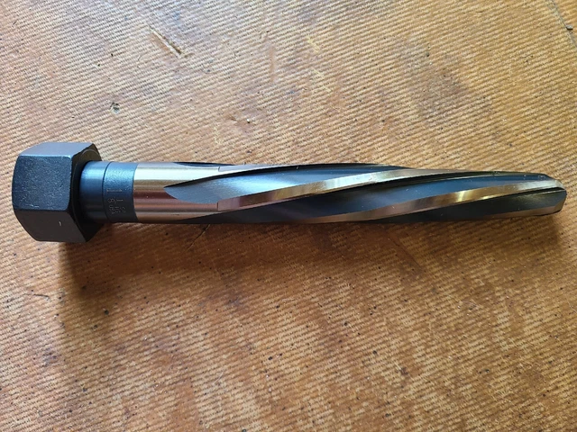 1 1/8" Hex Nut Spiral Flute Bridge/construction Reamer New