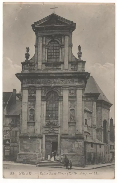 Cpa - Nevers (58 Nièvre) - Église Saint-Pierre - Écrite 07-02-1915