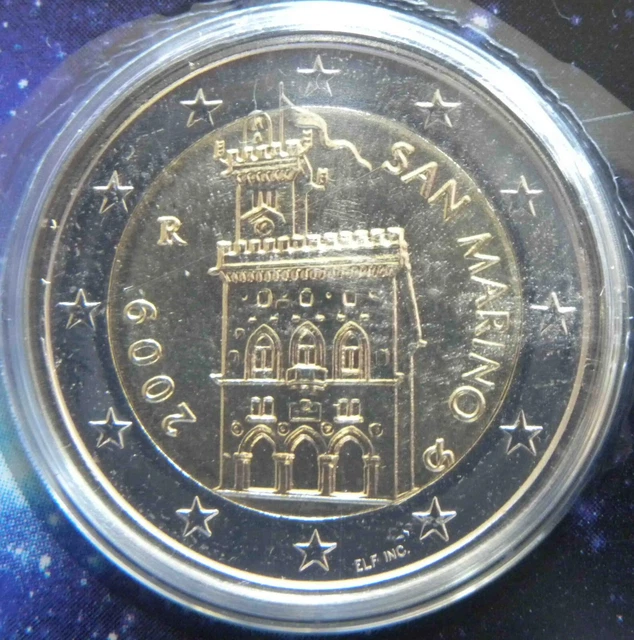 SAINT MARIN - 2 EURO BU 2009 - Pièce encore scellée