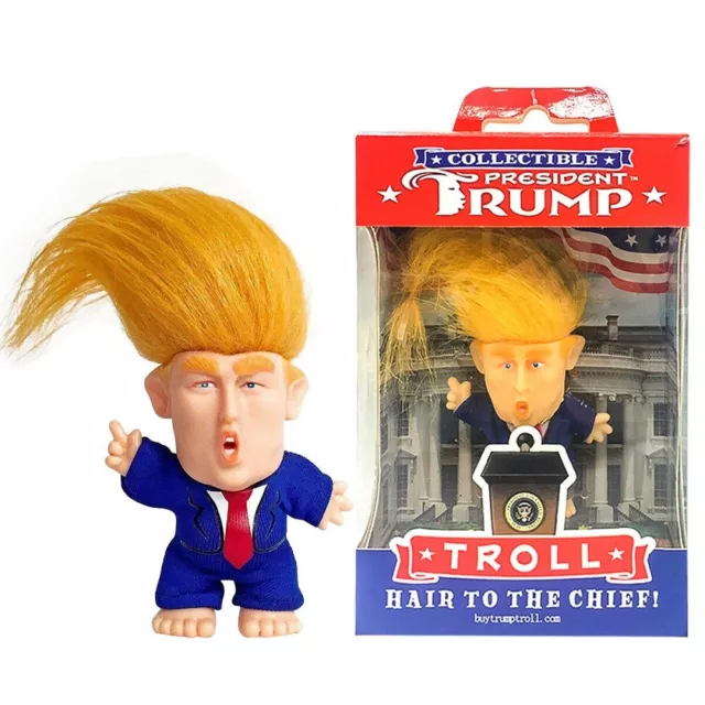 President Donald Trump Collectible Troll Doll Make America Great Again Figure.