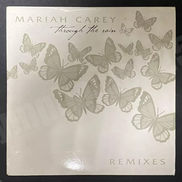 Mariah Carey Through The Rain 2002 remixes Reino Unido 4 pistas promoción funda para tarjetas de CD raro