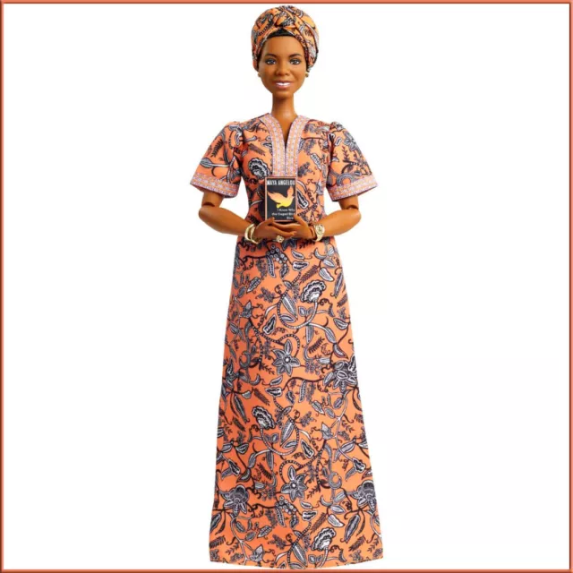 Barbie Inspiring Women Maya Angelou BLACK HISTORY Collectors Doll, GREAT Gift.