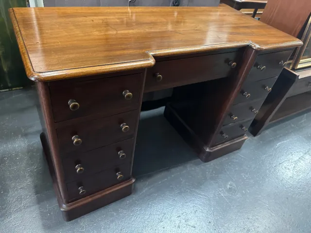 An Elegant | Antique | Victorian | Woodcrafted | Mahogany | Niche Writing Desk