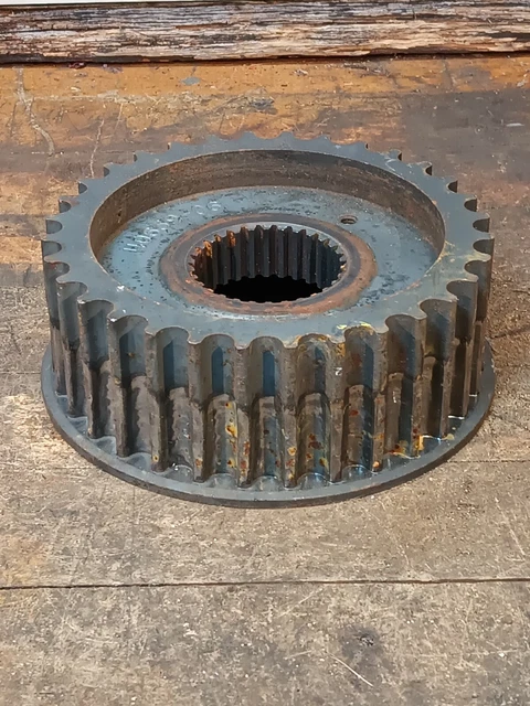 Vintage cast iron  gear sprocket Steampunk industrial lamp base project