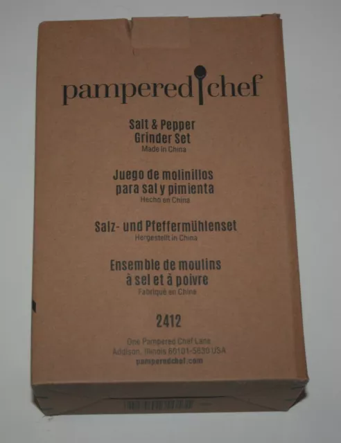 Pampered Chef Salt & Pepper Grinder Set