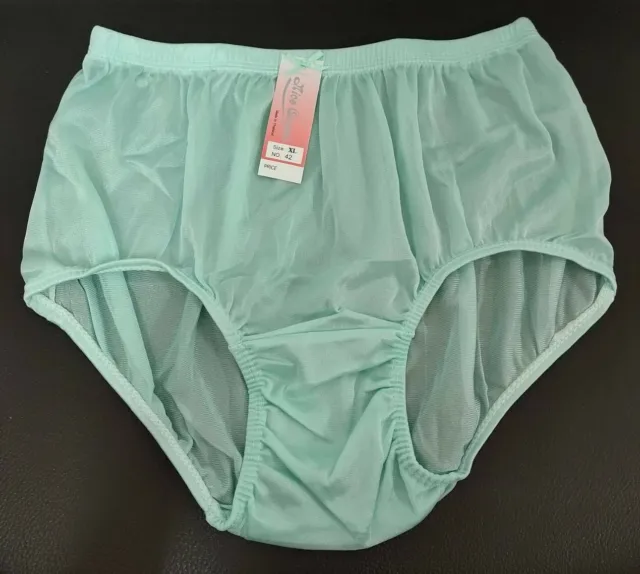 SIZE XL WOMEN nylon lacy panties vintage style soft briefs underwear lace  cloth $18.99 - PicClick