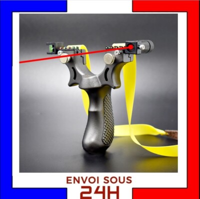 Slingshot Fronde Pro Lance Pierre haute précision Slingshot Laser Chasse Tir 