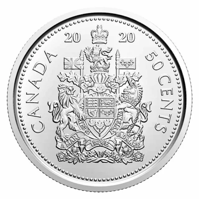 Canada 2020 Canadian 50 Cent Half Dollar Coin  BU Uncirculated.. Free Shipping