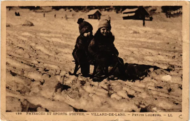 CPA Paysage et Sports d'Hiver - VILLARD-de-LANS - Petits Lugeurs (652365)