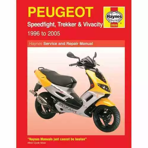 Haynes Manual Peugeot Speedfight, Trekker & Vivacity 96-08