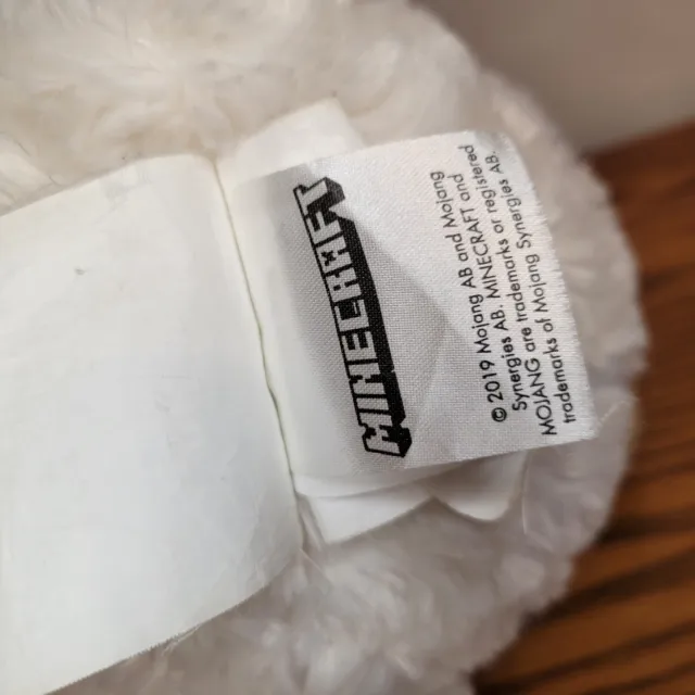 Large Minecraft Sheep Lamb Plush 15”Pillow Stuffed Animal-VERY CLEAN! Plushie 3
