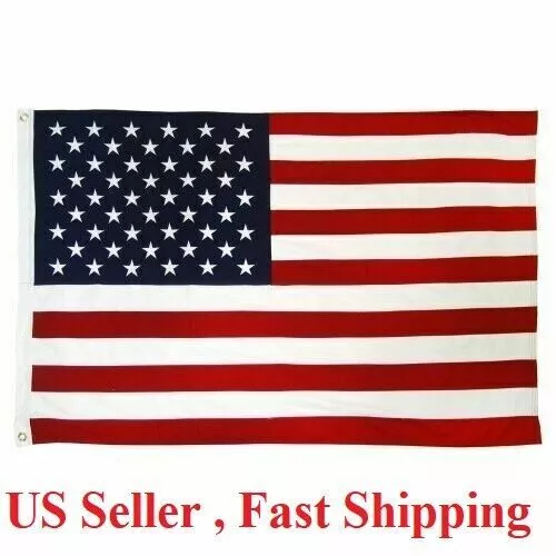 3x5 Ft American Flag w/ Grommets - United States Flag - US Flag - USA America