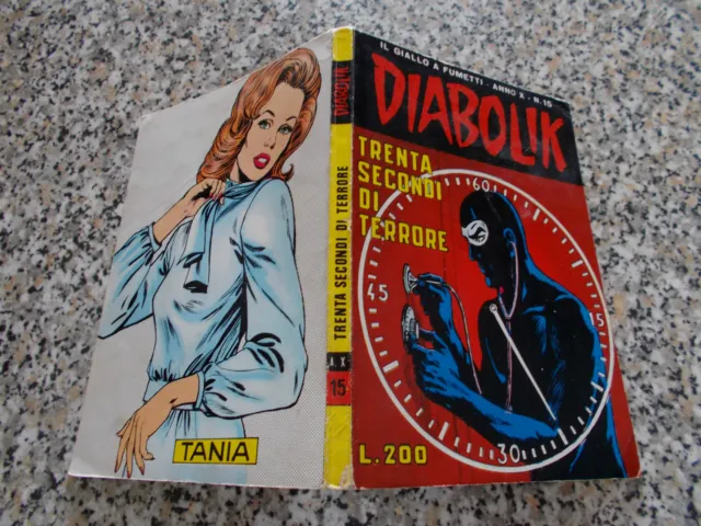 Diabolik Anno X Originale N.15 Del 1971 Ottimo++ Tipo Kriminal Satanik Killing