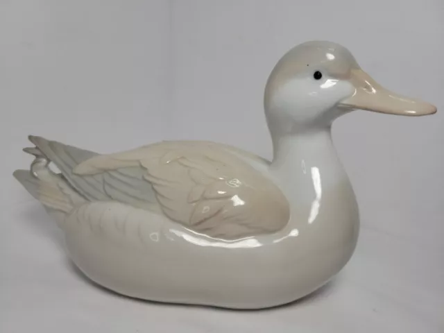 Vintage OtagIri Japan Porcelain Duck Collectable Figurine 5.5" tall 8.5" long