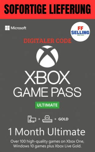 XBOX Game Pass Ultimate + XBOX GOLD LIVE– 1 mese di prova (Xbox/Windows) - EU 24/7