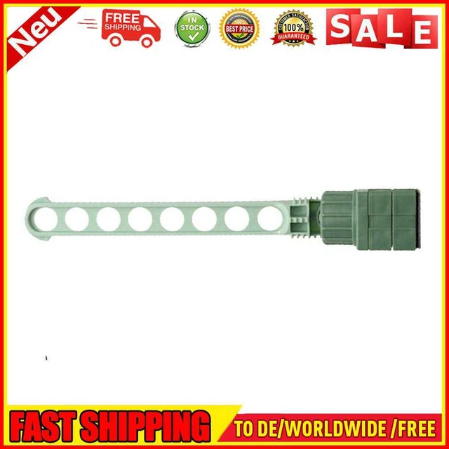 8 Hole Clothes Hanger Window Frame Clip Drying Rack Clothes Hanging (Green)