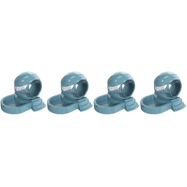4pcs Hamster Feeder Hideout 2 en 1 Hamster Dispensateur Food Container Hideout