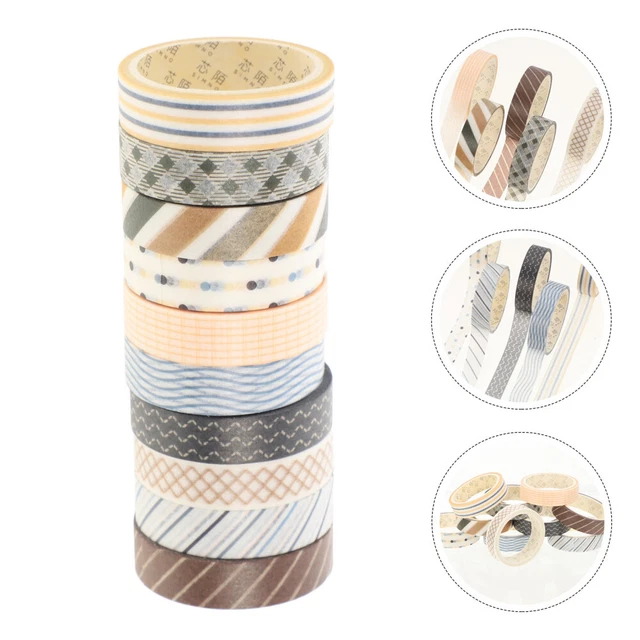 10 Rolls Geschenkbänder Dekorative Klebebänder Schreibwaren Konto