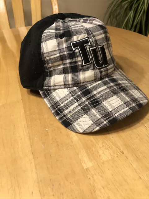 Temple University OSFA Plaid Pattern Trucker Strapback Hat Cap, “The Game” Brand