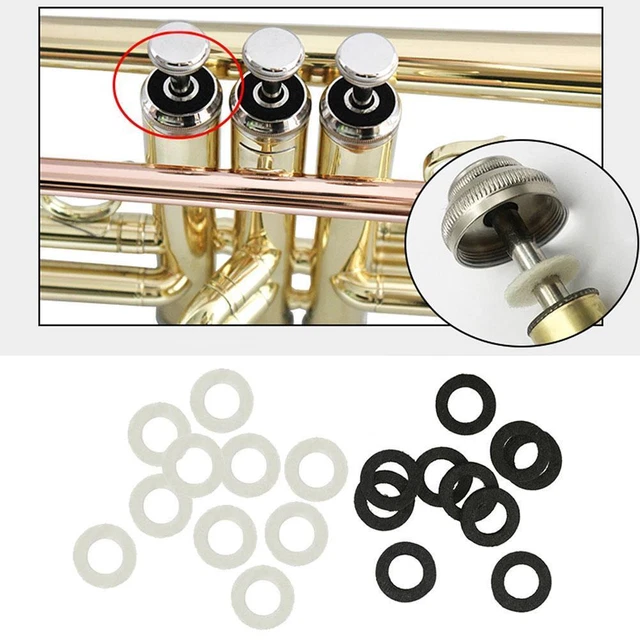 10 Pieces Universal Trumpet Trombone Cornet Valve Felt Accessoriesz