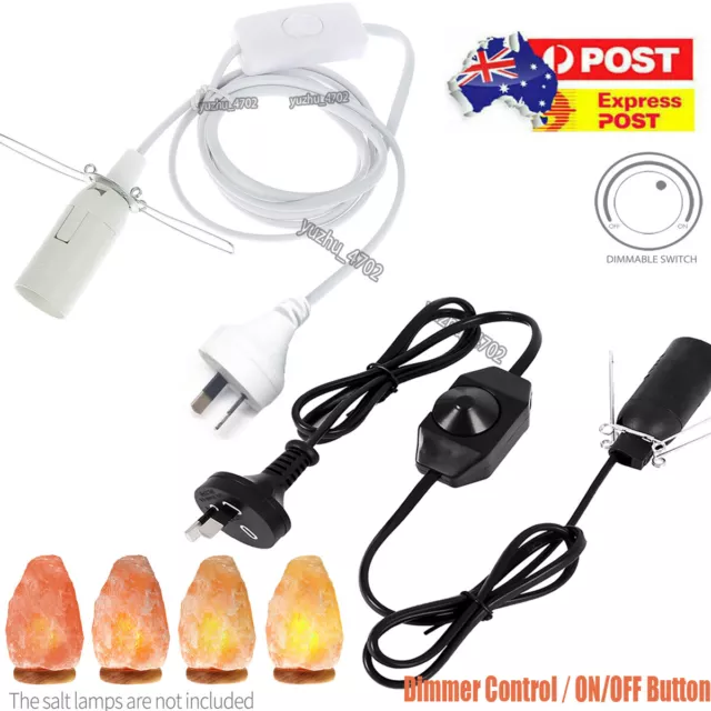 Salt Lamp Power Cord Cable E14 Dimmer ON & OFF Button Control Bulb Switch Hot