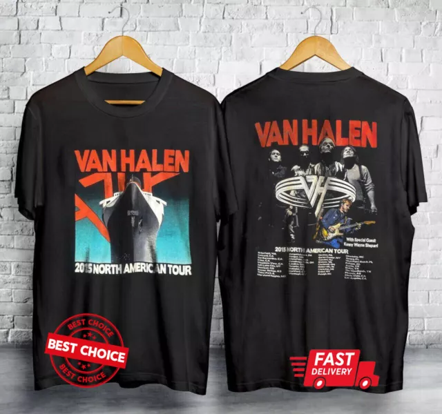 2015 Van Halen North American Tour Dates Black T-Shirt S-3XL Q6974
