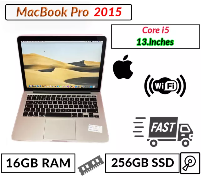 Apple MacBook Pro 13" 2015 Intel Core i5@2.70 16GB RAM 256GB SSD Good Condition