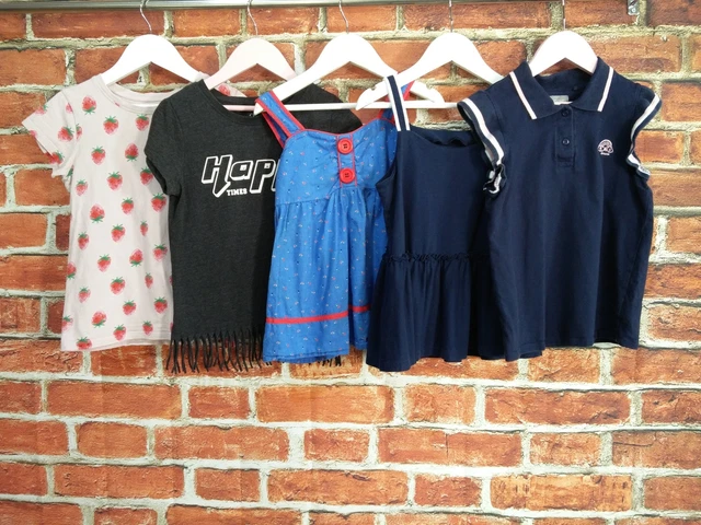 Girls Bundle Aged 7-8 Years Next M&S Summer Tops T-Shirt Tassles Floral 128Cm