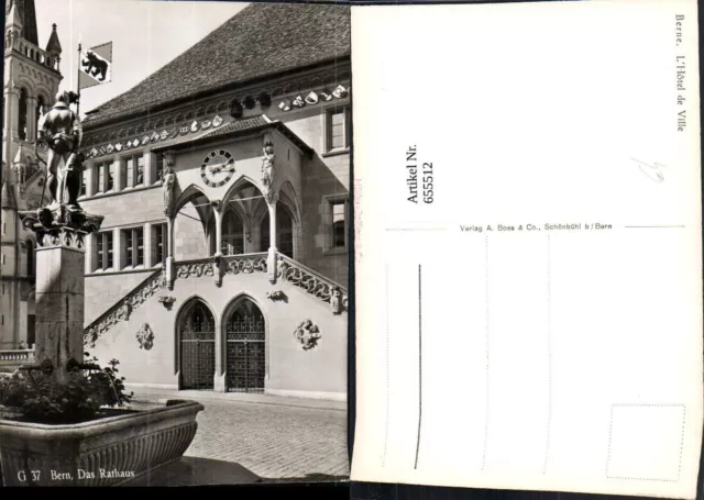 655512,Foto Ak Bern Rathaus Brunnen L Hotel de Ville