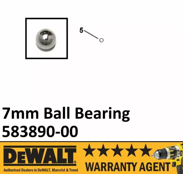 DEWALT D25013 DCH253 SDS Drill Repair 7mm Ball Bearing Spare Part