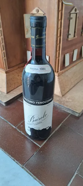 Barolo Giacomo Fenocchio Riserva 1980 etichetta strappata