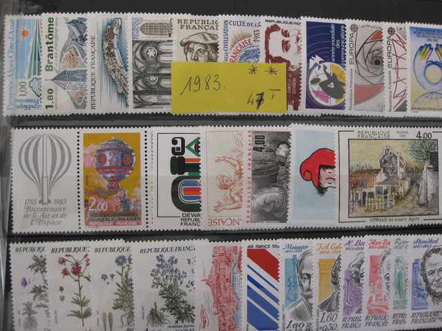Timbre n° 2381 à 2383 oblitéré - collection timbres France