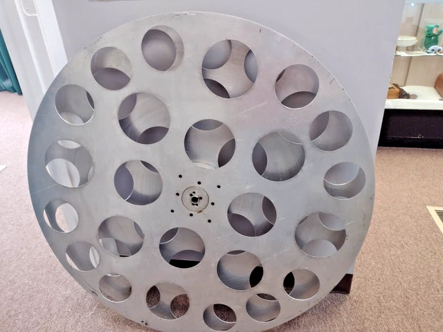 2 - 40" early CINEMA aluminum FILM REEL - EXTREMELY RARE!