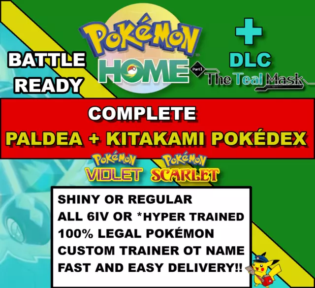 ✨ COMPLETE PALDEA POKEDEX ALL NEW SHINY ✨🍊 Pokemon Scarlet Violet  escarlata 🍇