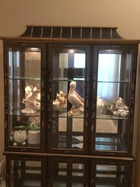 Asian Oriental Chinese Display China Cabinet