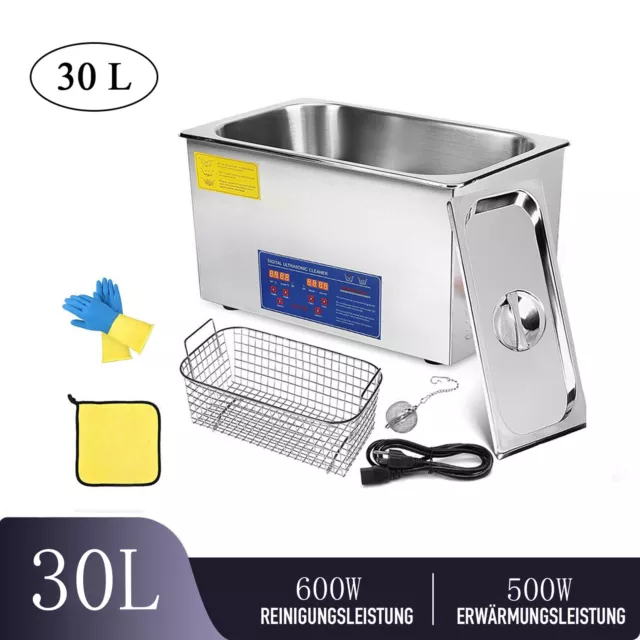 DE Ultraschallreinigungsgerät 30L Ultrasonic Cleaner Digital Ultraschallreiniger